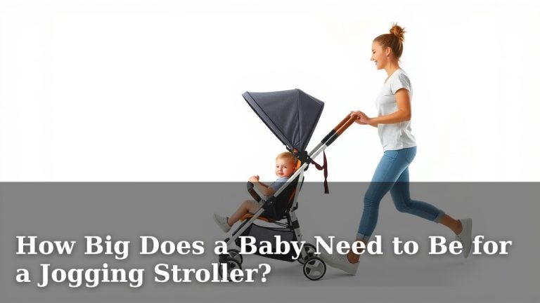 How Big Does a Baby Need to Be for a Jogging Stroller?