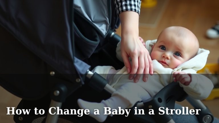 How to Change a Baby in a Stroller