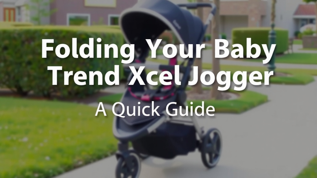 Folding Your Baby Trend Xcel Jogger: A Quick Guide