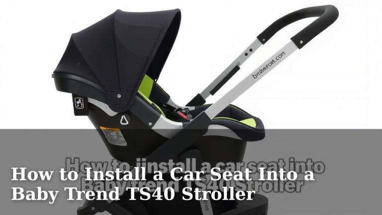 How to Install a Car Seat Into a Baby Trend TS40 Stroller