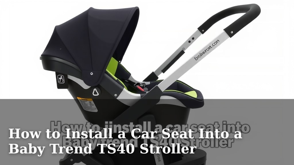 How to Install a Car Seat Into a Baby Trend TS40 Stroller