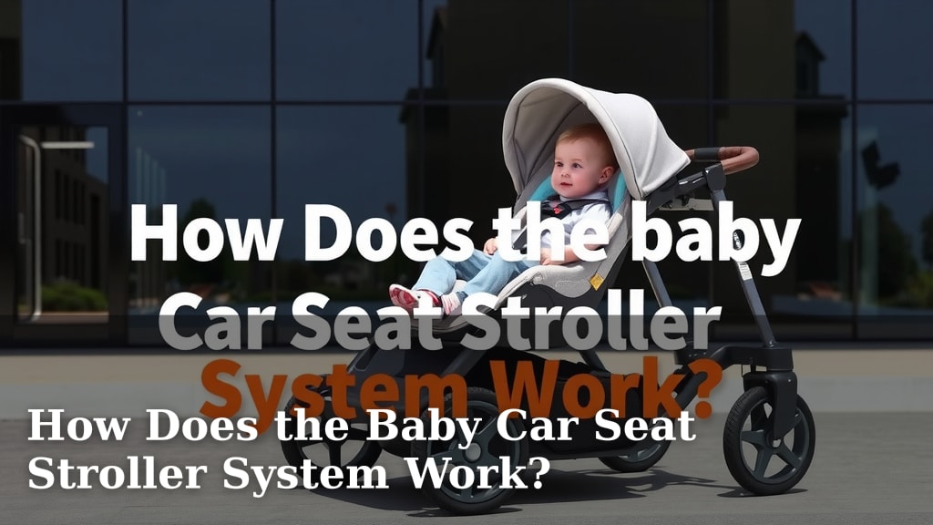 How Does the Baby Car Seat Stroller System Work?