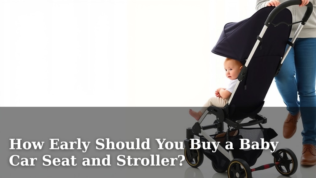How Early Should You Buy a Baby Car Seat and Stroller?