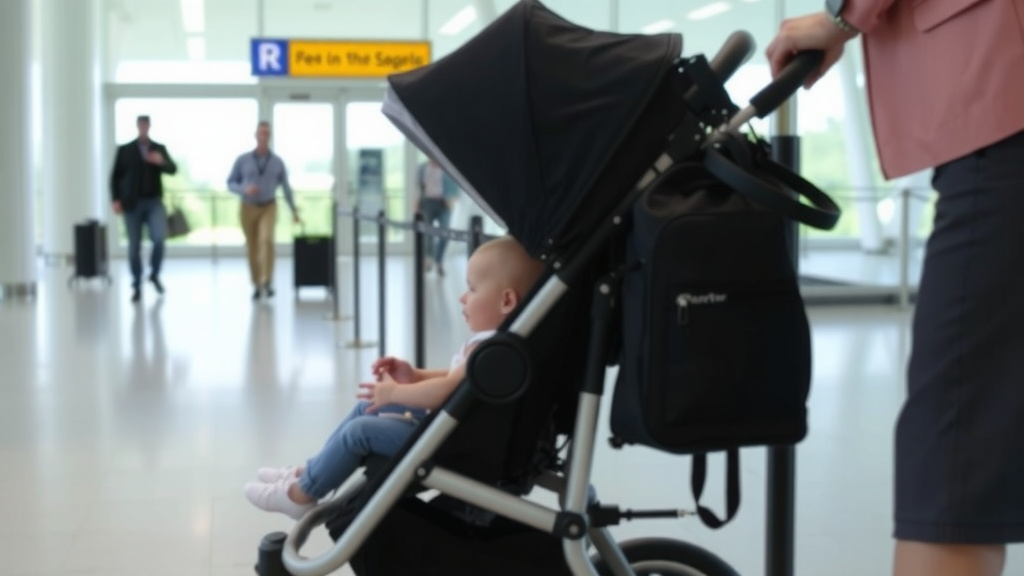 Bringing Your Stroller Through Airport Security and to the Gate