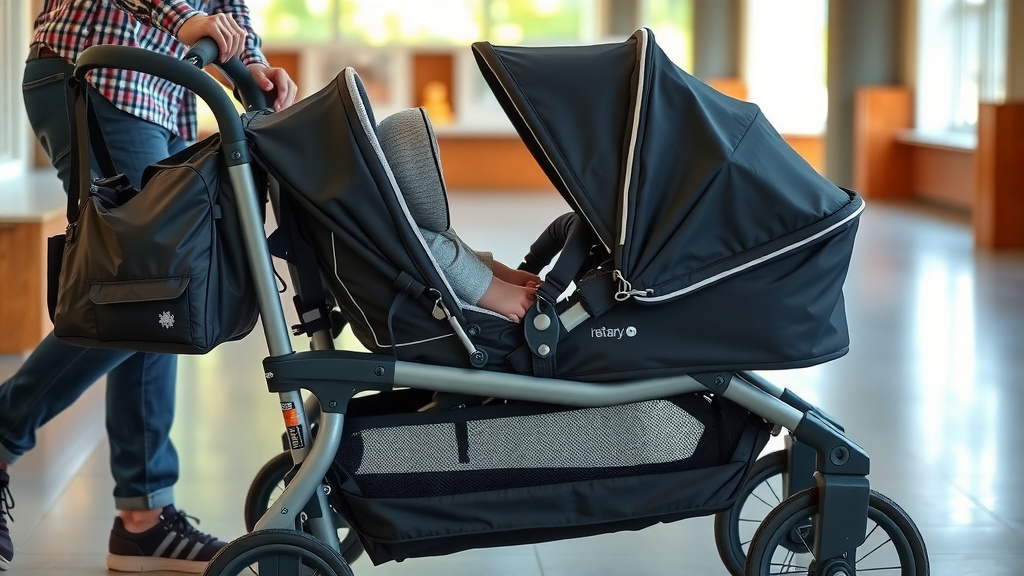 Folding Your Triple-Seat Stroller with Ease