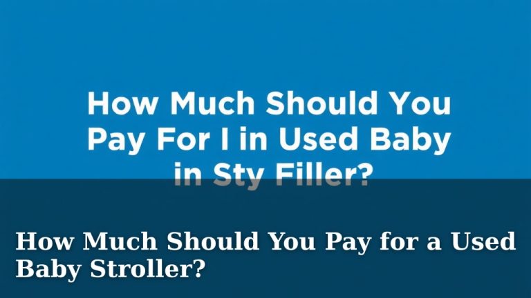How Much Should You Pay for a Used Baby Stroller?