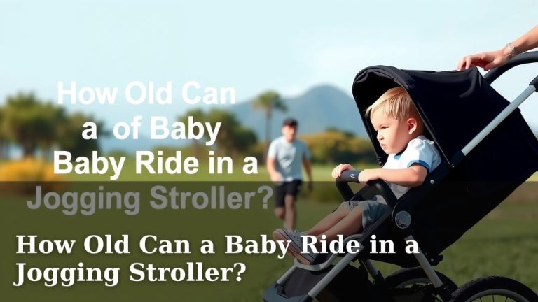 How Old Can a Baby Ride in a Jogging Stroller?