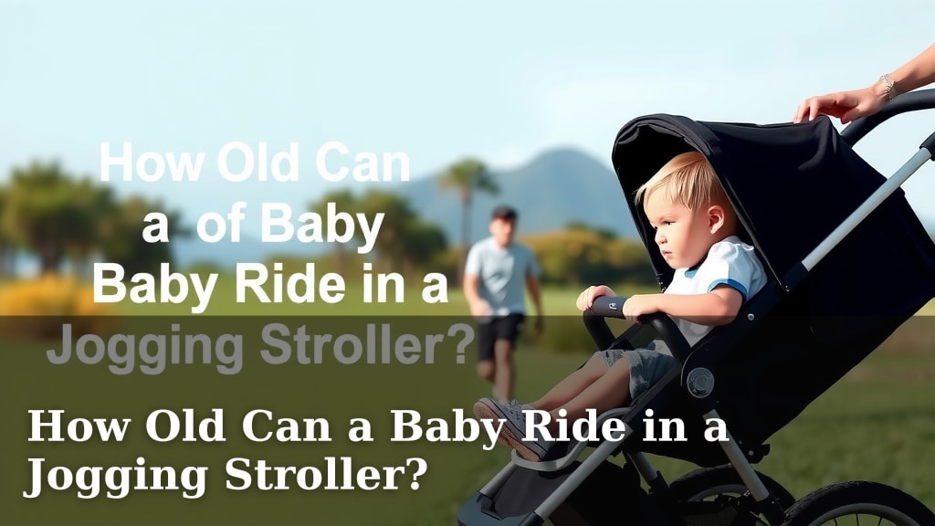 How Old Can a Baby Ride in a Jogging Stroller?