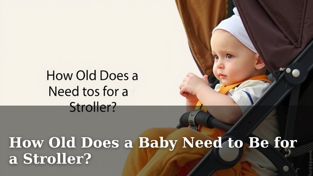 How Old Does a Baby Need to Be for a Stroller?