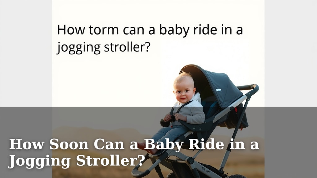 How Soon Can a Baby Ride in a Jogging Stroller?