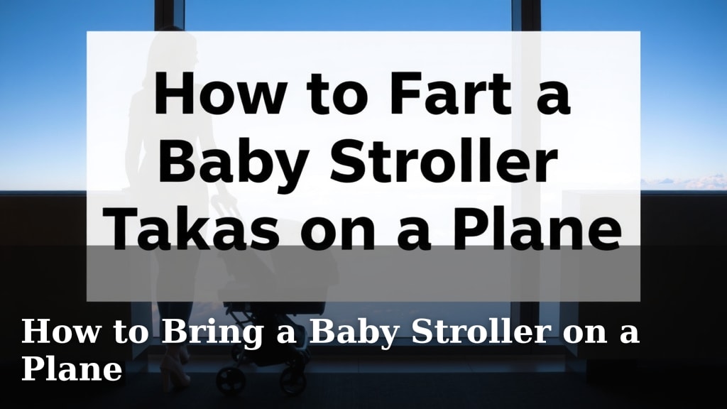 How to Bring a Baby Stroller on a Plane