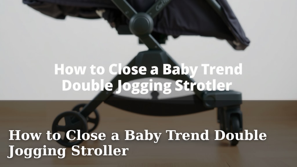 How to Close a Baby Trend Double Jogging Stroller