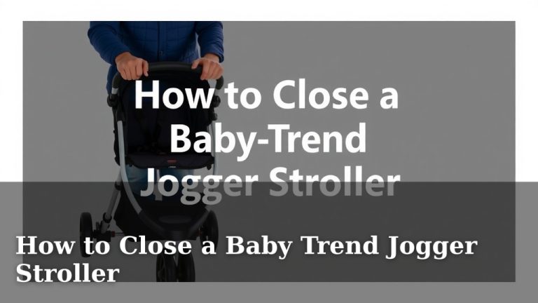 How to Close a Baby Trend Jogger Stroller