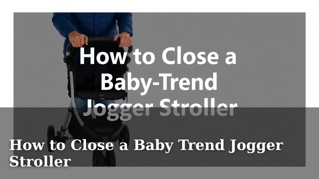 How to Close a Baby Trend Jogger Stroller