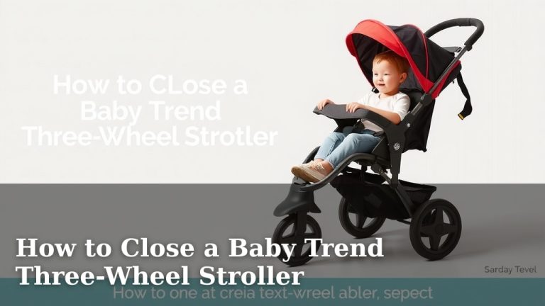 How to Close a Baby Trend Three-Wheel Stroller